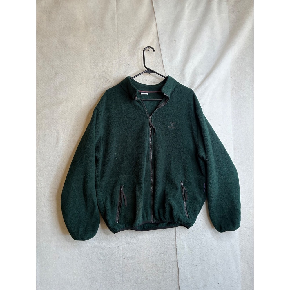 VTG Swingster Valley Mens Full Zip Fleece Jacket Green Large Made in USA